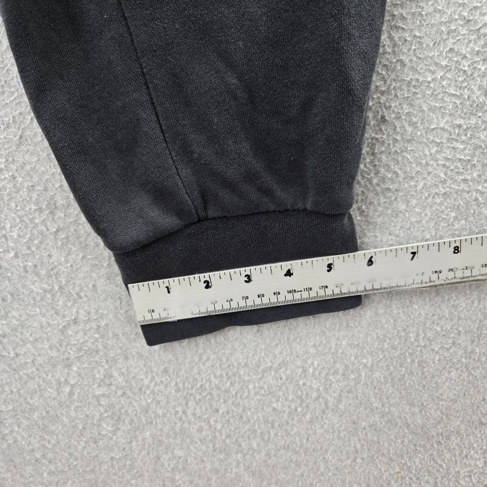 Jordan Men Pants‎ M Black Embroidered Jogger Y2K Fleece  Logo Jumpman